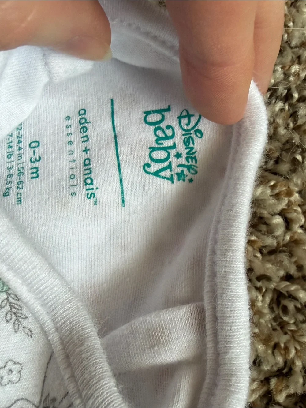 3 pack aden + anais Disney princess swaddles 0-3mo
